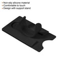 thumbnail image 3 of 3pcs Cellphone Card Holder, Flexible Silicone Stand Card Sleeve with Back Adhesive for Credit Card Earphone, Black, 3 of 5