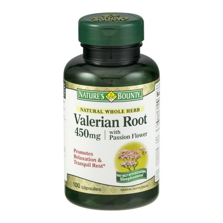 Nature's Bounty racine de valériane 450mg supplément de fines herbes Capsules - 100 CT