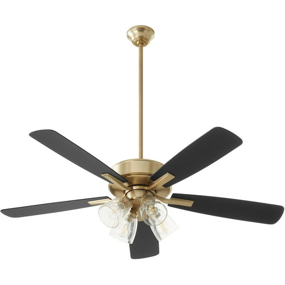 Quorum Lighting - Ovation - 5 Blade Ceiling Fan with Light Kit In Traditional