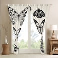thumbnail image 4 of YST Butterfly Curtains&nbsp;&&nbsp;Drapes,Animal Goth Moth Blackout&nbsp;Curtains for Kids Boys Girls Women,Retro White and Black Window&nbsp;Curtains,Butterflies Window&nbsp;Treatments, 4 of 6