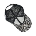 thumbnail image 2 of Gorra de béisbol de poliéster con estampado de leopardo para mujer, 2 of 3