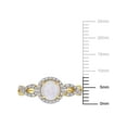 thumbnail image 2 of Everly Women's Opal and Diamond 10k Yellow Gold Ring, 2 of 7
