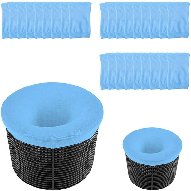 50 Paquetes De Calcetines Para Piscina Calcetines Filtrantes Reutilizables Y Eficaces Para Filtrar Y El Calcetín/Red Ideal Para Su Piscina Enterrada O Elevada (50 Unidades)