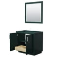 thumbnail image 2 of Wyndham Collection Miranda 36" Wood Single Bathroom Vanity - Green/Nickel, 2 of 5