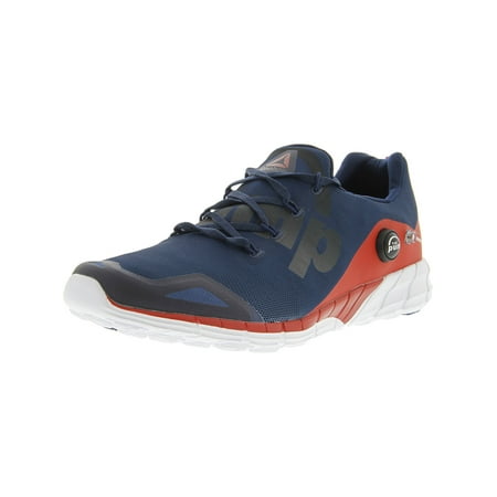 13 Fusion Shoes - Reebok Men's Zpump Fusion 2.0 Blue / Red White Ankle-High Running Shoe - 13M