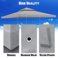 thumbnail image 4 of Sunrise Replacement top cover for 10'X10' gazebo canopy patio pavilion sunshade plyester Double tier-Grey, 4 of 10