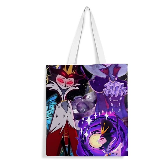 Monster High canvas Tote Bag handbag: Women’s stylish tote for everyday shopping, with a reusable design and inner zipper, measures 13.8 x 15.8 inches (35x40cm).
