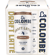 La Colombe Mocha Draft Latte Cold Brew Coffee, 9 fl oz, 4 Pack Cans