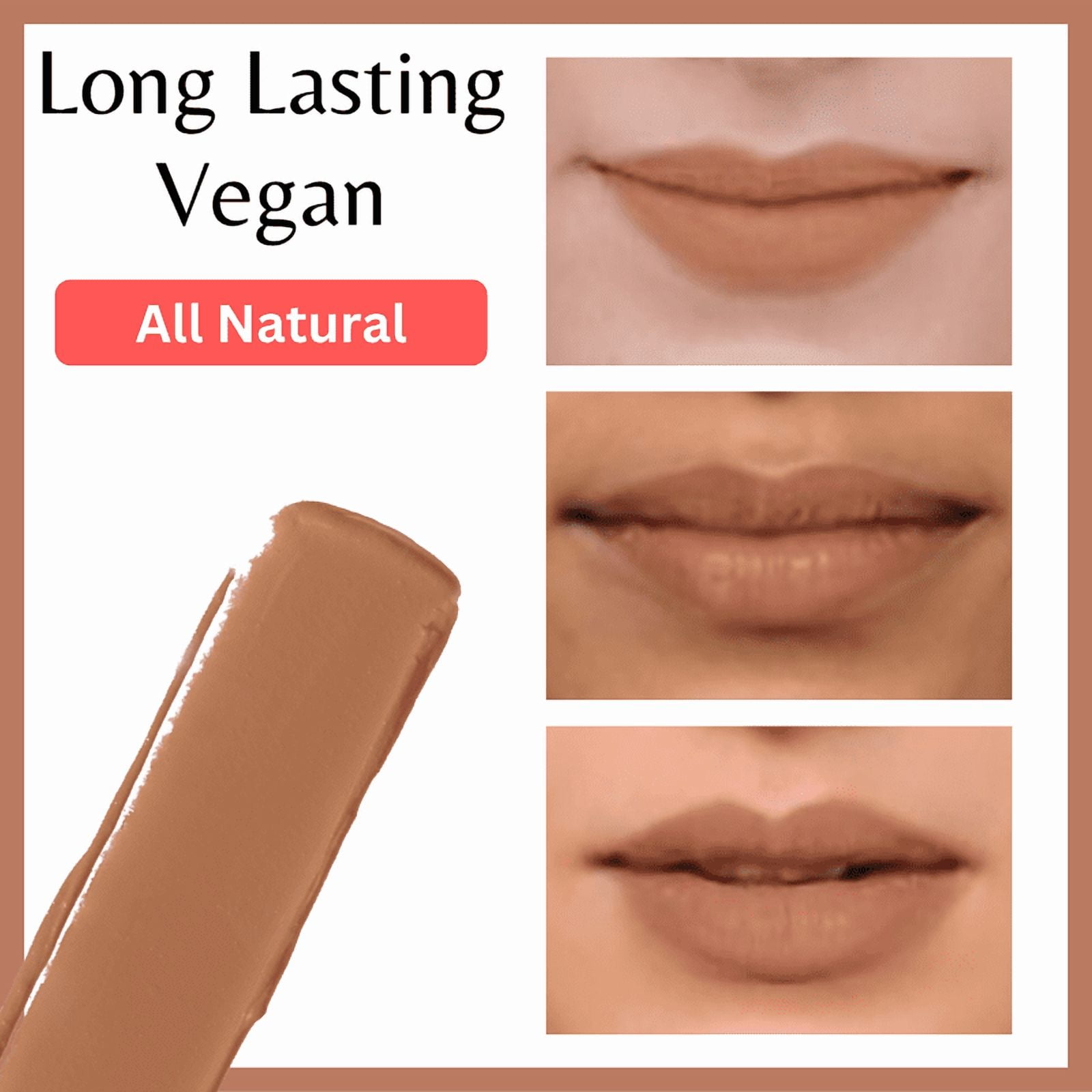 Evening lady - Liquid lipstick by SentiX, matte, High Coverage, Lightweight, Vegan, Paraben-Free, with Vitamin E