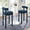 Gold, variant on Modway Toulouse Performance Velvet Bar Stool - Set of 2 in Midnight Blue Gold