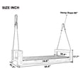 thumbnail image 2 of Sumdeal Twin Size Porch Swing Bed Seating Group,Black, 2 of 8