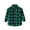 Green, variant on Boys Girls Plaid Flannel Shirts Jacket Toddler Long Sleeve Button Down Shacket Kids Spring Outwear Clothes Tops(7-8 Years,Green)