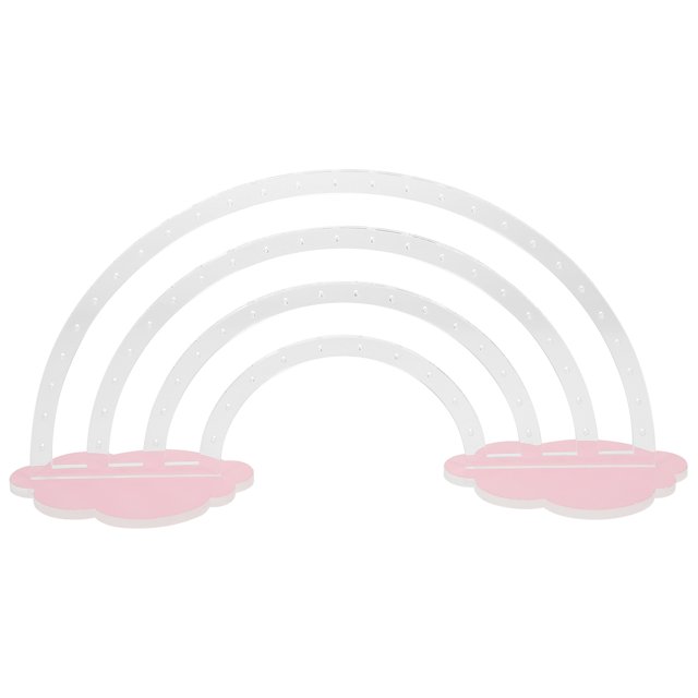 Rainbow Shape Jewelry Display Stand Pendant Necklace Earrings Acrylic Earring Display Rack