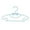 Blue, variant on SDNall 10PCs Children Kids Plastic Coloured Coat Hangers Bow Clothes Hanger Kids Children