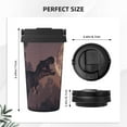 thumbnail image 3 of Vsdgher Dinosaur Moonlit Forest Coffee Mug Pobtable To Stainless Steel Coffee Tumbler Coffee Cups with Lids Thermos for Hot and Cold Drink, 3 of 8
