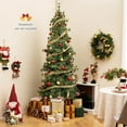 thumbnail image 4 of Costway 8 FT Artificial Christmas Tree with 702 Branch Tips, 36 Pine Cones & 400 LED Lights, 4 of 10