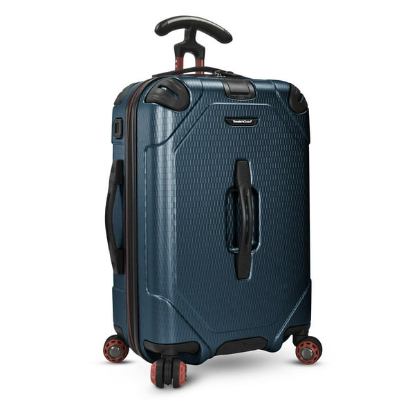 Traveler's Choice Maxporter II Hardside Polycarbonate Suitcase with Spinner Wheels, Navy, 22" Carry-On Luggage