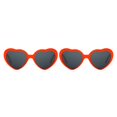 thumbnail image 4 of Guardoinrt Lunettes de Soleil en Forme de Cœur avec Effet Illuminant la Nuit Rouge 14x6x13cm 2Set, 4 of 6
