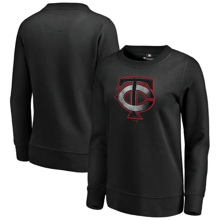 Minnesota Twins Fleece - Minnesota Twins Fanatics Branded Women's Core Smoke Fleece Sweatshirt - Black