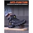 thumbnail image 6 of SKIUHS Men's High Top Steel Toe Work Boots – Non-Slip, Lightweight & Durable Industrial Safety Boots for Construction, 6 of 8