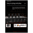 thumbnail image 3 of Portable 4-Way Audio Mixer, 4-in and 1-Out Stereo Mixer, Small DJ Mixer, 3 of 8