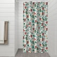 thumbnail image 2 of Christmas Gift and Deer Pattern Shower Curtain 36"x72" ,Bathroom Decorative Shower Curtains Set with 12 Hooks,Modern Waterproof Washable Shower Curtain, 2 of 6