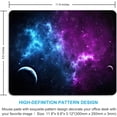 thumbnail image 3 of Large Galaxy Mouse Pad with Stitched Edges Personalized Design Computer Laptop Mousepad Non-Slip Washable Rubber Mouse Mat 11.8 x 9.8 inch, 3 of 5