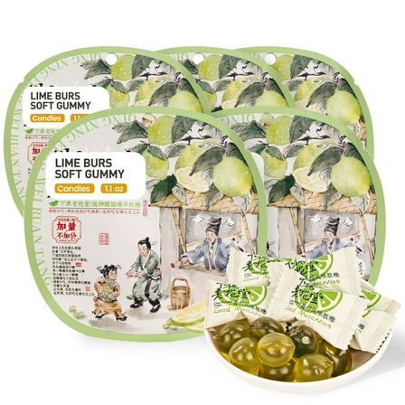 Lime Burst Soft Gummy, 1.1oz*5【5 Packs】