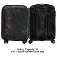 thumbnail image 4 of Carry On Luggage, 20" Hardside Suitcase ABS Spinner Luggage with Lock - Arrow in Black, 4 of 11