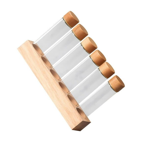 Maytalsory Glass Test Tubes Single Dose Coffee Storage Bean Tubes for Countertop Pantry 12pcs high glass Clear 6 high glass