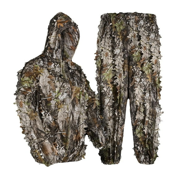 Kylebooker 3D Bionic Maple Leaf Ghillie Suit Camouflage Clothing Used for Hunting,Size S