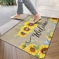 thumbnail image 4 of Sunflower Floral Decor Welcome Entrance Door Mat, Spring Summer Flower Home Decoration Non-Slip Indoor Outdoor Front Doormats Rug 17x30 Inch, 4 of 6