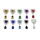 thumbnail image 2 of 10 Piezas de Botones de Diamantes de Imitación, Adornos de Botones Artesanales, Colgante de Corazón, Decoración de Aleación para Bolsos, Lazo para El, 2 of 8