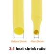 thumbnail image 4 of Heat Shrink Tubing 3/16"(5mm) Dia 8.55mm Flat Width 2:1 rate Shrinkable Tube Cable Sleeve 10ft - Yellow, 4 of 5