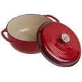 thumbnail image 2 of Dutch Oven Lodge, 6 cuartos de galón, hierro fundido esmaltado, color rojo especiado, 2 of 9