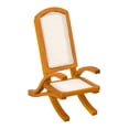 thumbnail image 3 of Silla de ratán de madera para casa de muñecas 1:12, sillón, muebles para casa de muñecas, accesorios artesanales, sillón en miniatura para playa, 3 of 9