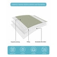 thumbnail image 5 of Quilts Twin-XL Size Bedding Set, Farmhouse Sage Green Lightweight Quilted Comforter, Aesthetic Modern Line Striped Soft Reversible Bedspread Coverlet with Pillow Covers for All Season, 68" x 98", 5 of 7