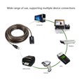 thumbnail image 4 of Worallymy Cable de extensión USB con chip Alta velocidad USB 2.0 Repetidor activo Booster Teclado Impresora Cable extensor 10 m Worallymy JD735803535, 4 of 7