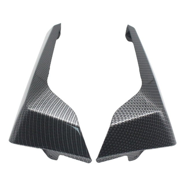 Guardabarros de motocicleta con aspecto de fibra de carbono apto para 125 150 Fibra de carbón Cola protector de pierna lateral motorycle