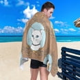 thumbnail image 5 of Coolnut Retro Cats Beach Towel, Fast Drying Extra Large Sand Free Lightweight Beach Towel Blanket for Swimming,Camping,Picnic,Yoga Gym Sports,31"x71", 5 of 6