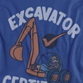thumbnail image 2 of Blippi Excavator Certified Women's Crop Top T-Shirt, Royal, Small, 2 of 4