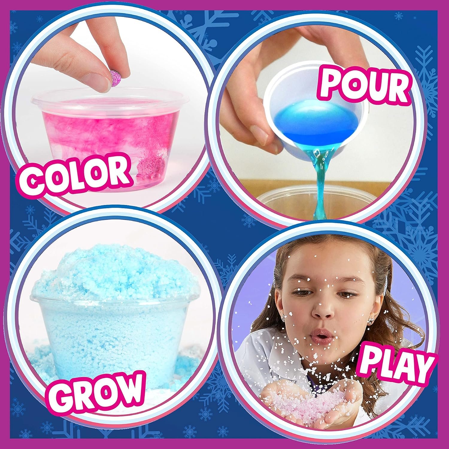 Science to The Max Rainbow Snow- Create 2 Gallon of Colorful and Reusable Snow- 7 Science Experiments Included - Stem Activity Kit for Boys & Girls 8+- Snow for Winter Display - image 2 of 10