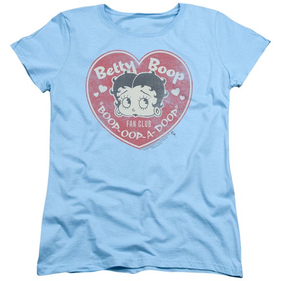 Betty Boop - Fan Club Heart - Women's Short Sleeve Shirt - X-Large