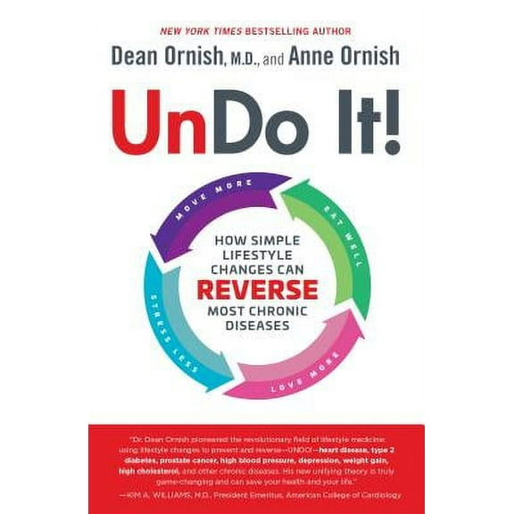 Pre-Owned Undo It!: How Simple Lifestyle Changes Can Reverse Most Chronic Diseases (Hardcover 9780525479970) by Dean Ornish, Anne Ornish