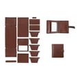 thumbnail image 3 of Esquirla DIY Leather Wallet Set Card Organizer Handmade Pre Punched Mens Purse Making Dark Brown, 3 of 8