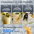 thumbnail image 6 of FREE VILLAGE Commercial Crescent Ice Makers Machine Stainless Steel Makers 120 Lbs/24H with 26.5 Pounds Storage Capacity Crescent Ice Cubes Freestanding Party/Bar/Restaurant, 6 of 7