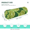 thumbnail image 3 of Cylindrical Pillow Decorative Neck Roll Pillow with Removable Washable Cover Roll Pillow for Knee Leg Neck Lime Slice Image, 3 of 7