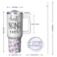 thumbnail image 2 of The Best Nana Gift from Grandkids! 40oz Tumbler with Straw for Grandma, Insulated Stainless Steel Travel Cup for Women, Birthday Christmas Mothers Day Gift Idea for Her, 2 of 5