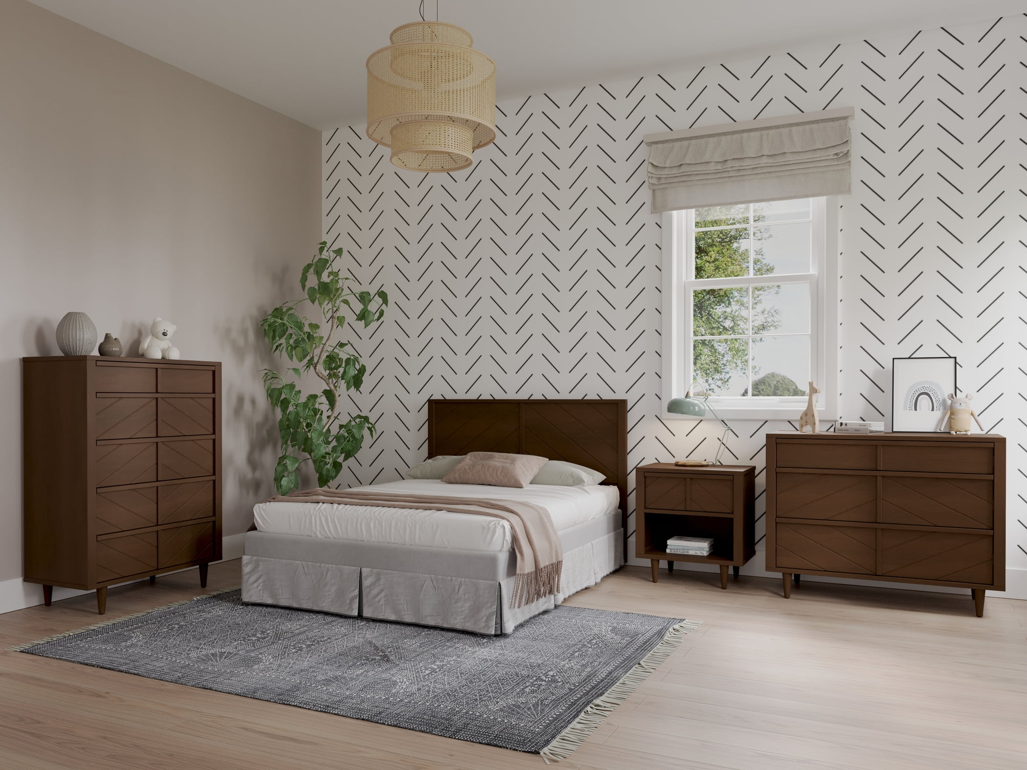 Surrey Hill 4-in-1 Convertible Crib, Toasted Chestnut