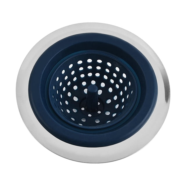 Filtro de silicona Colco Tapa de drenaje cuadrada azul